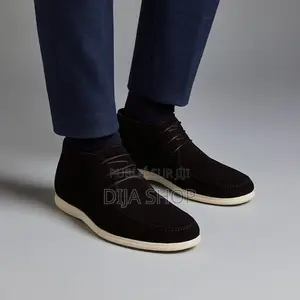 Photo - Loro Piana Montante Matière Daim Intérieur Cuir 40 41 42 43 44 45 46