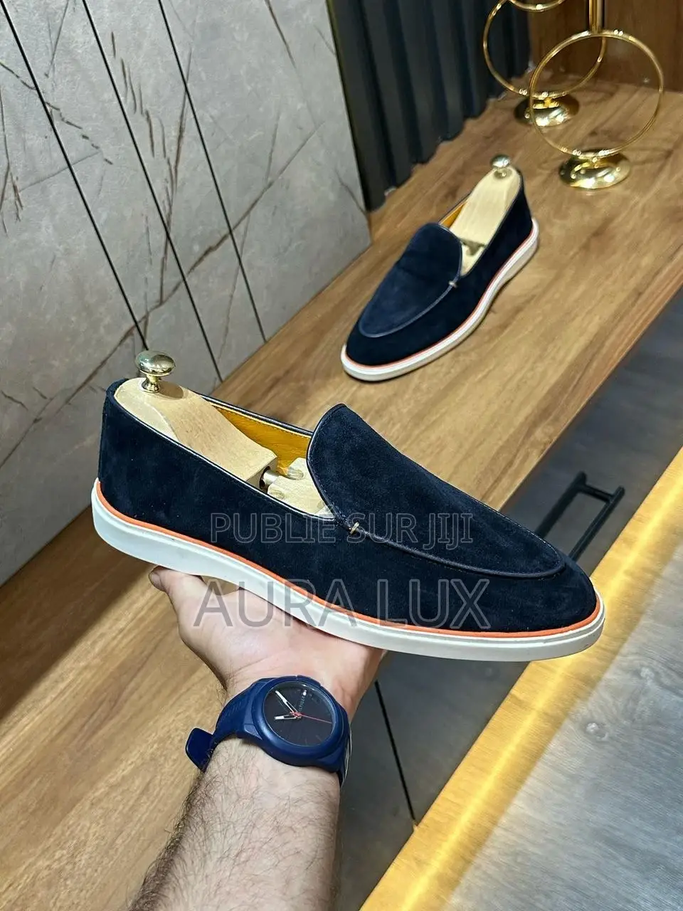 Mocassin Nopoli Matière Daim Intérieur Cuir 40 41 42 43 44 45 46