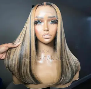 Photo - Perruque Raide Piano Closure 4*4 Longueur 14 100% Human Hair