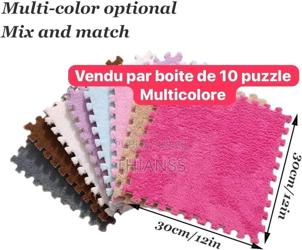 Tapis Puzzle Multicolore