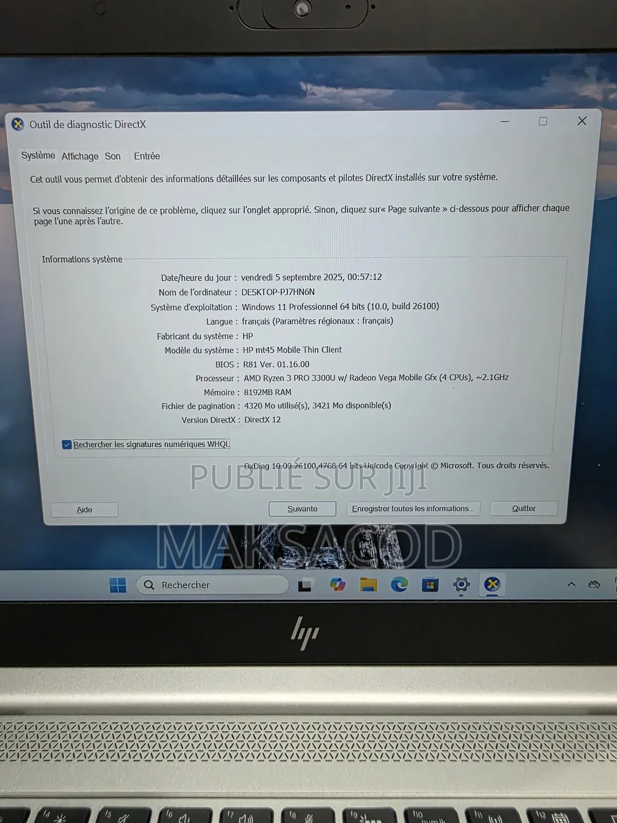 Ordinateur portable HP MT44 8GB AMD Ryzen 3 SSD 256GB