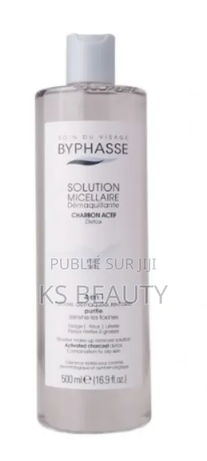 Photo - Byphasse Solution Micellaire Démaquillante Au Charbon Actif