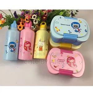 Photo - Boîtes À Lunch + Bouteille Enfants