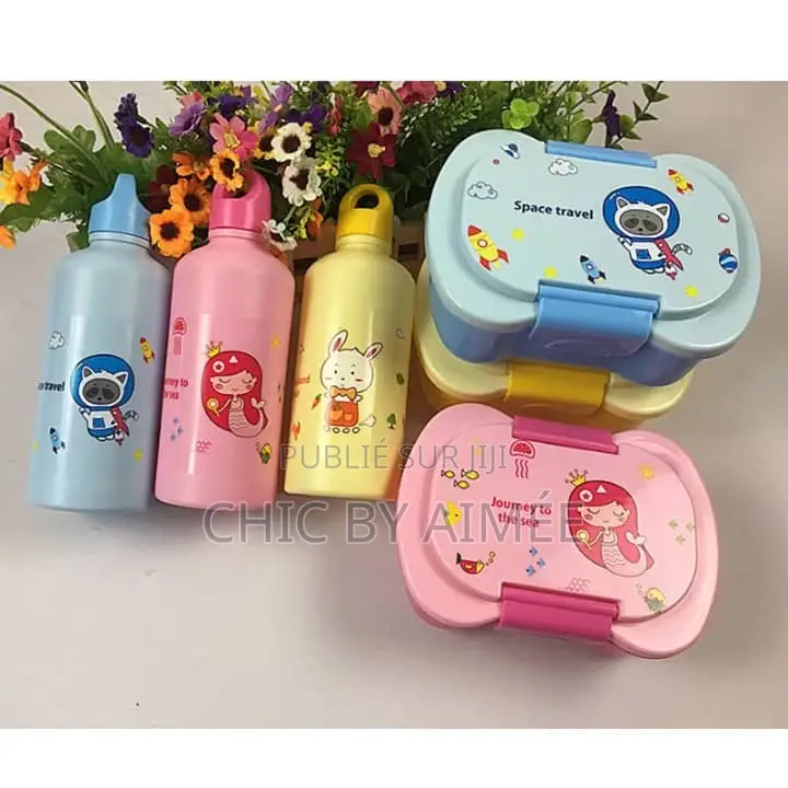 Boîtes À Lunch + Bouteille Enfants