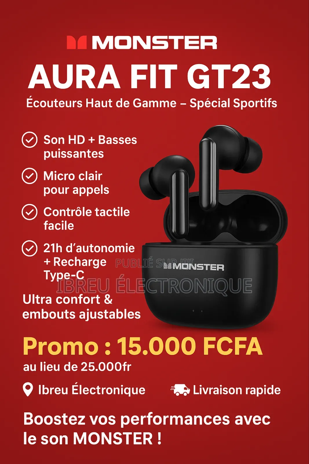 Aura Fit Ecouteur Haut De Gamme