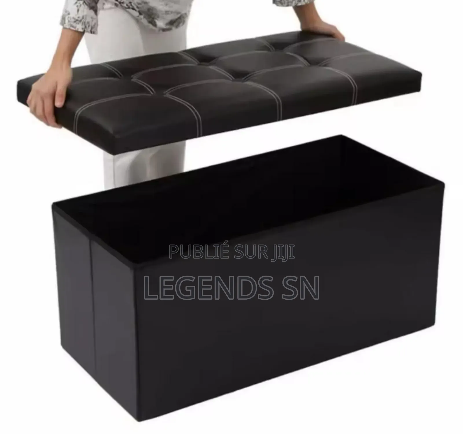 Pouf De Rangement 2 Place Multifonctions