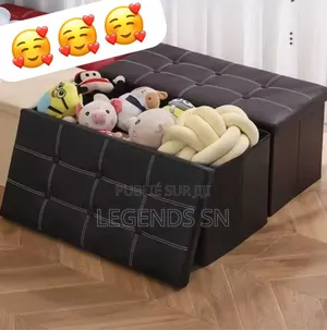 Pouf De Rangement 2 Place Multifonctions