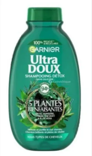 Photo - Garnier Ultra Doux Thé Vert 5 Plantes Shampooing Vitalité