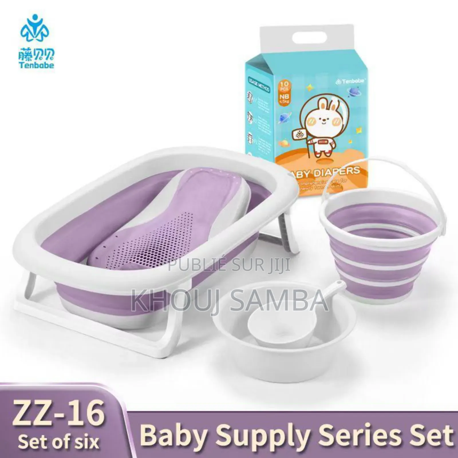 Ensemble Bassine Pliable Avec Accessoires