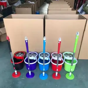 Photo -  Kit Balai Serpillière Rotatif + Seau Essoreur – 9000 Fcfa 