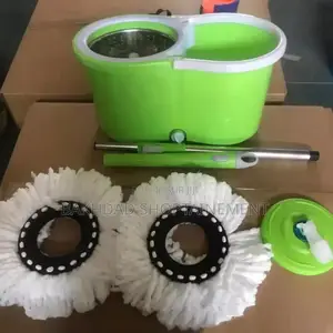  Kit Balai Serpillière Rotatif + Seau Essoreur – 9000 Fcfa 