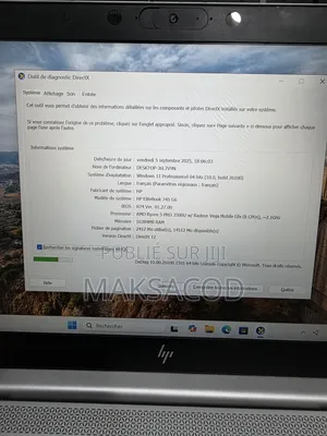 Ordinateur portable HP EliteBook 745 G6 16GB AMD Ryzen 5 SSD 256GB