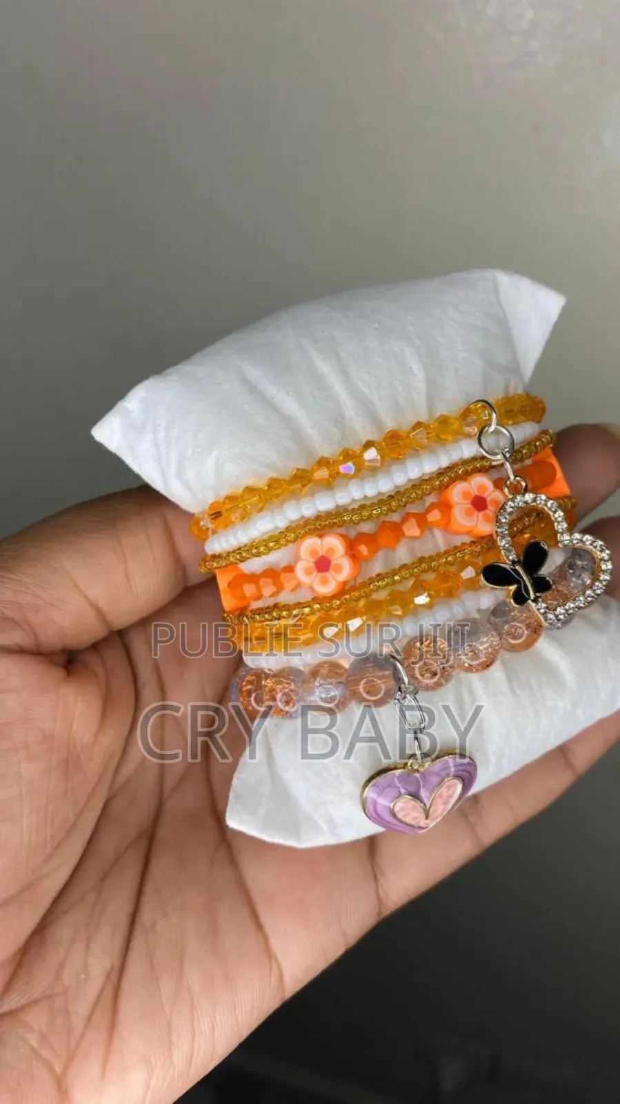 Bracelet En Perles Personnalisé Avec Amour