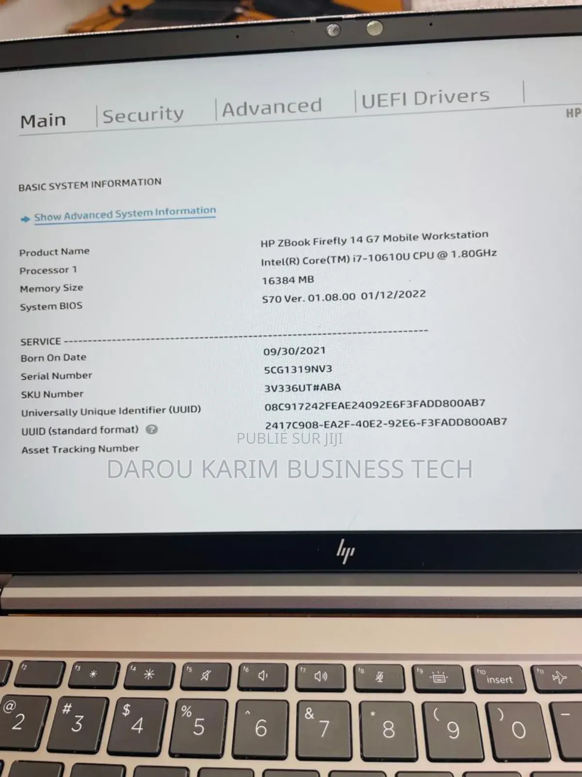 New HP ZBook Firefly 14 G7 16GB Intel Core i7 SSD 256GB