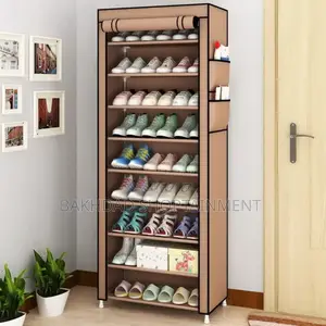 Rangement Chaussure 9 Étagères Avec Housse
