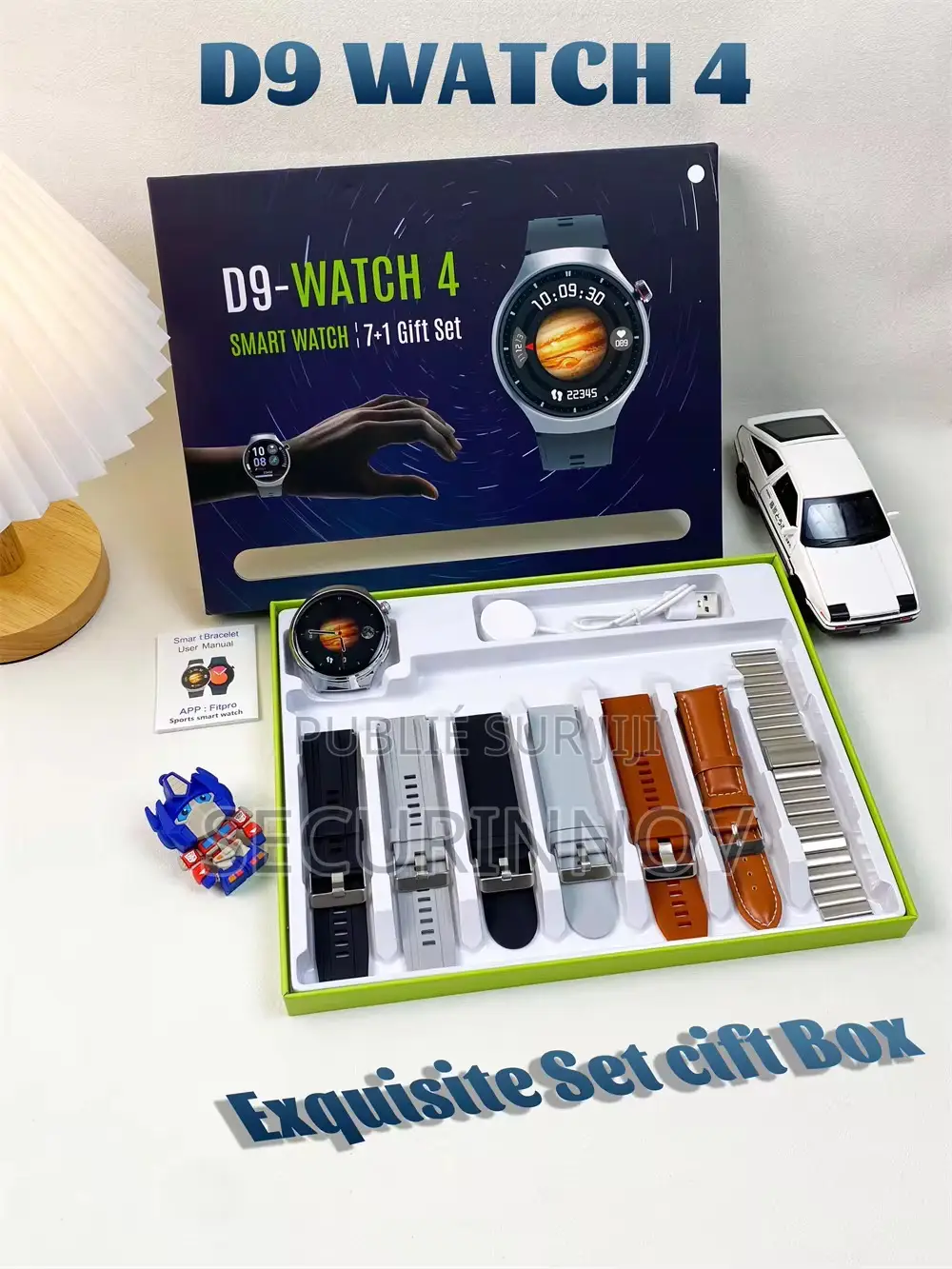 Montre Ultra Connectée D9-watch 4 ==> 7 Bracelets Interchangeables