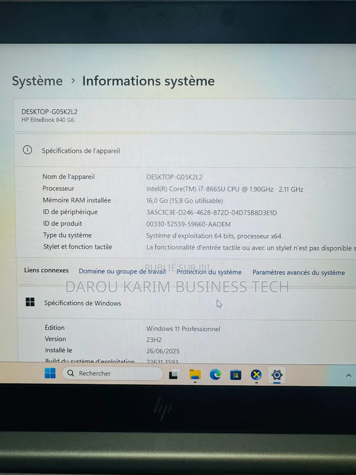 New HP EliteBook 840 G6 16GB Intel Core i7 SSD 256GB