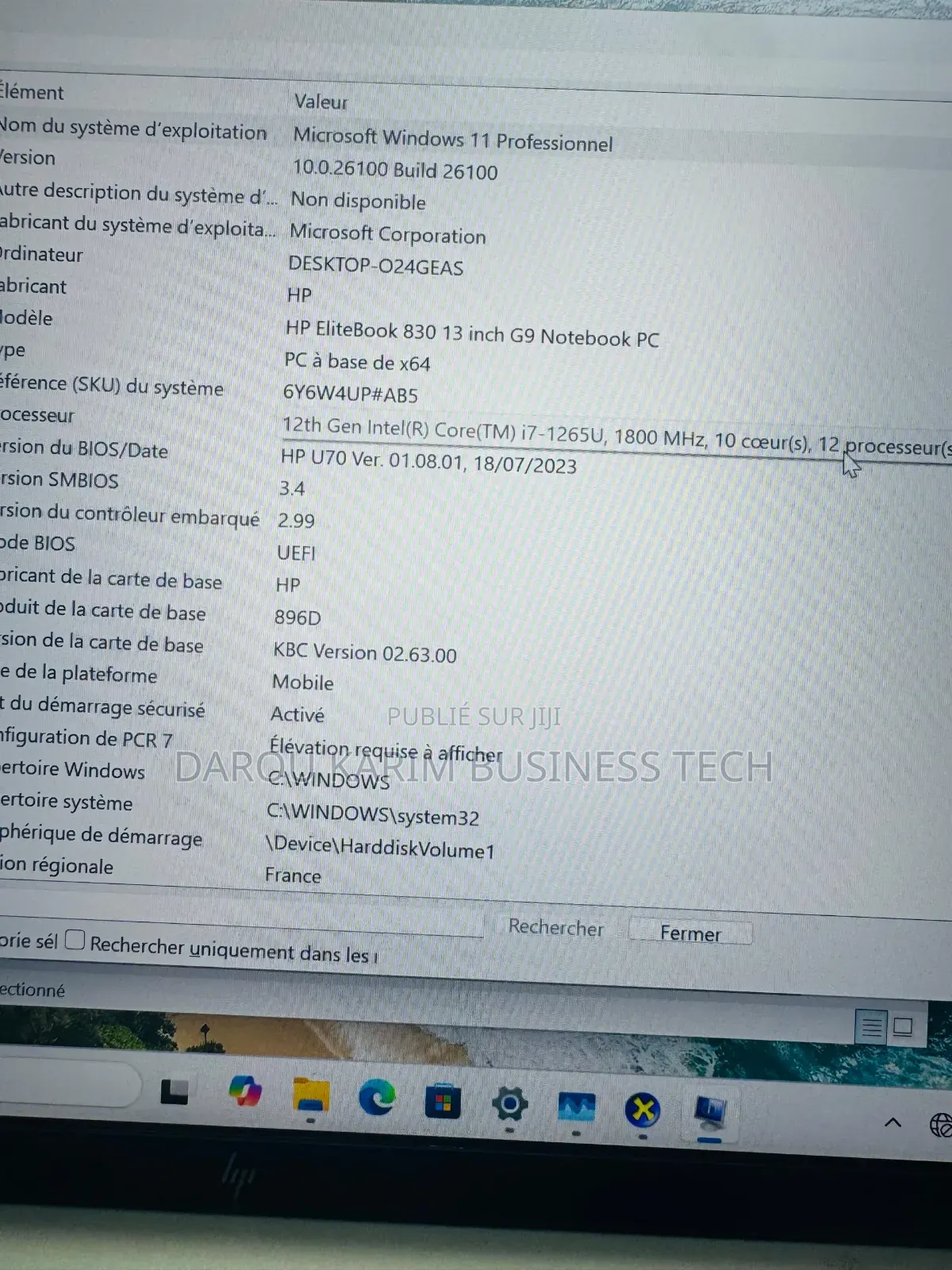 New HP EliteBook 830 G9 16GB Intel Core I7 SSD 512GB