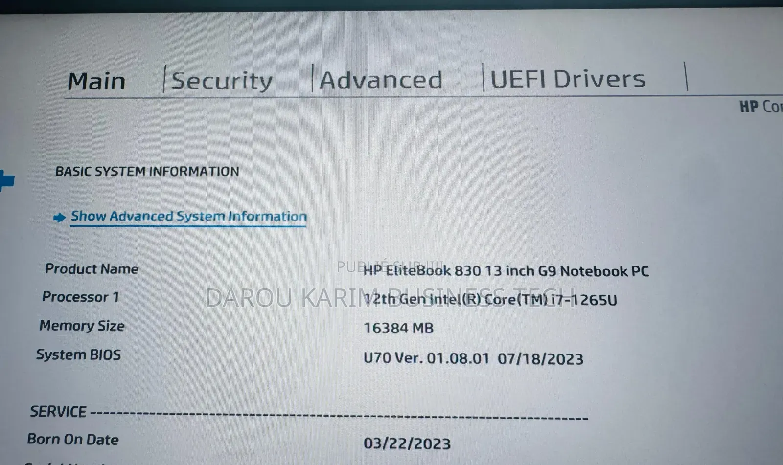 New HP EliteBook 830 G9 16GB Intel Core I7 SSD 512GB