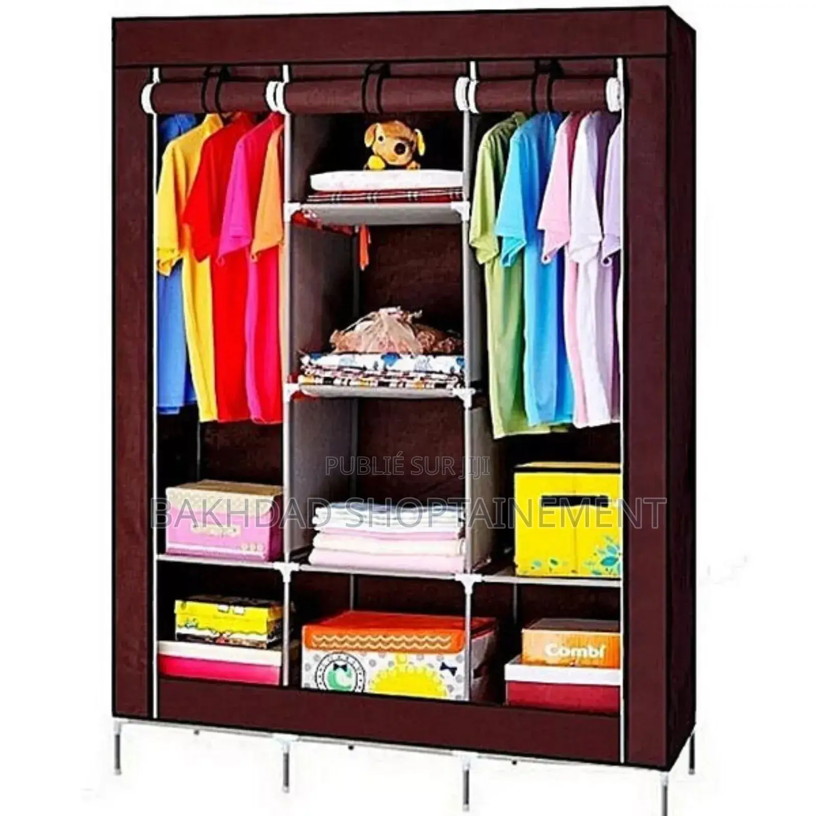 Armoire 3 Battants en Housse