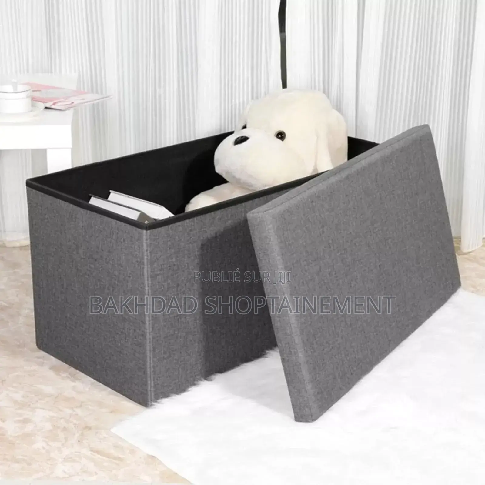 Pouf De Rangement 2 Places – Confort Organisation