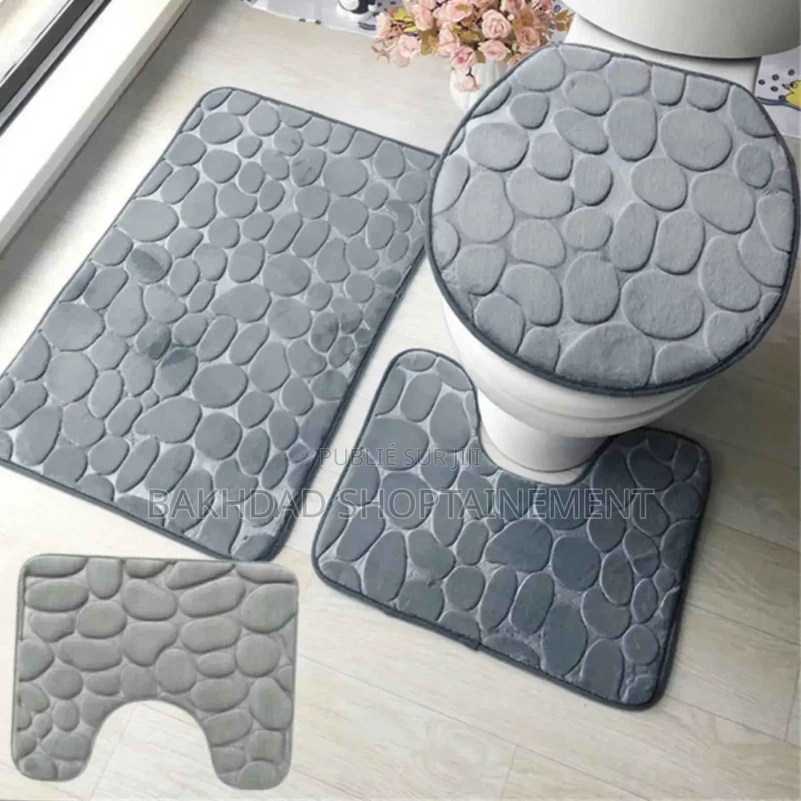 Ensemble Tapis De Toilette 4 Pièce - Salle De Bain