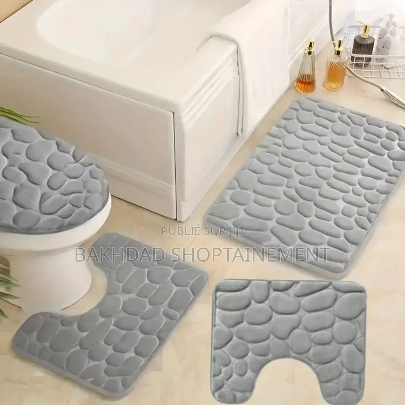 Ensemble Tapis De Toilette 4 Pièce - Salle De Bain