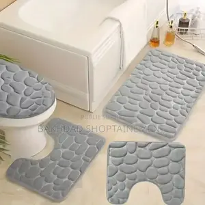 Ensemble Tapis De Toilette 4 Pièce - Salle De Bain