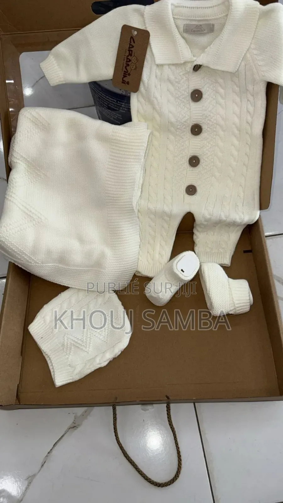 Coffret Baptême Tricot