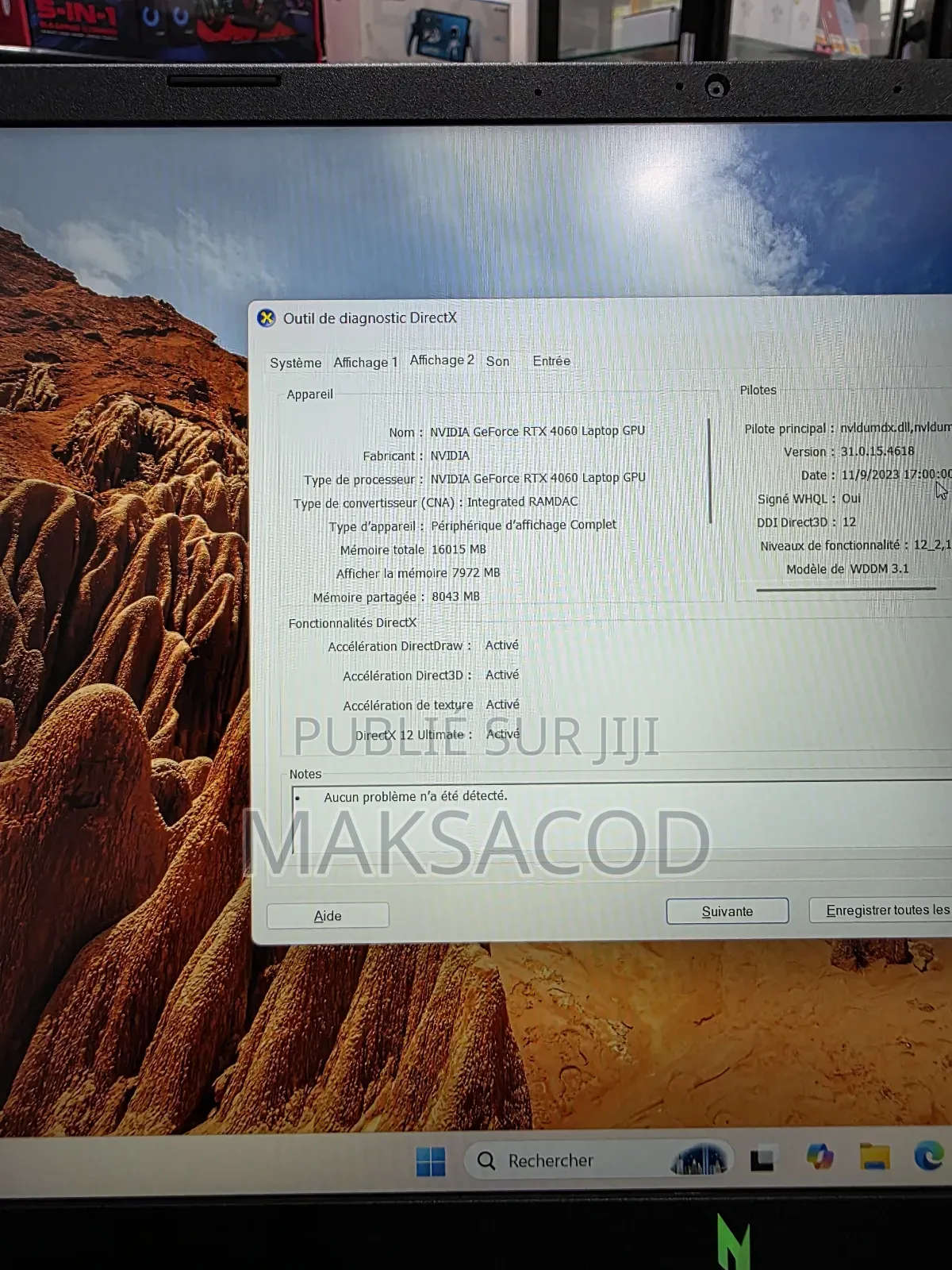 Ordinateur Portable Acer Aspire v Nitro 16GB Intel Core I7 SSD 512GB