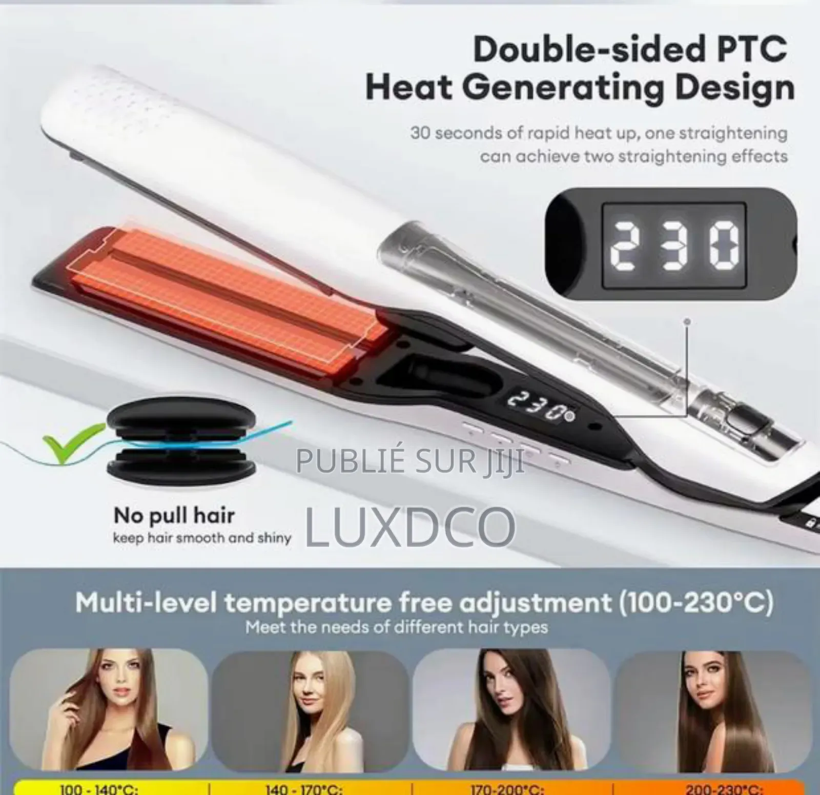 Fer À Lisser Professionnel À Vapeur