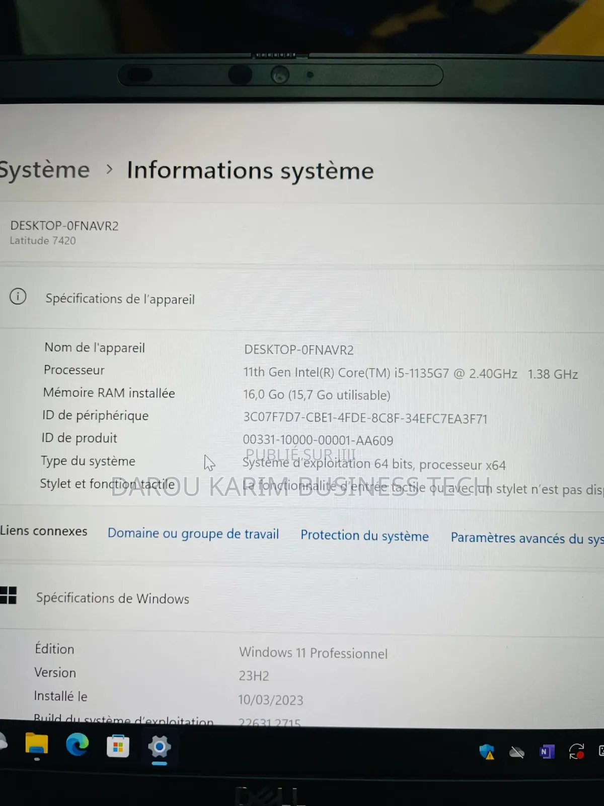 New Ordinateur Portable Dell Latitude 7420 16GB Intel Core I5 SSD 256GB