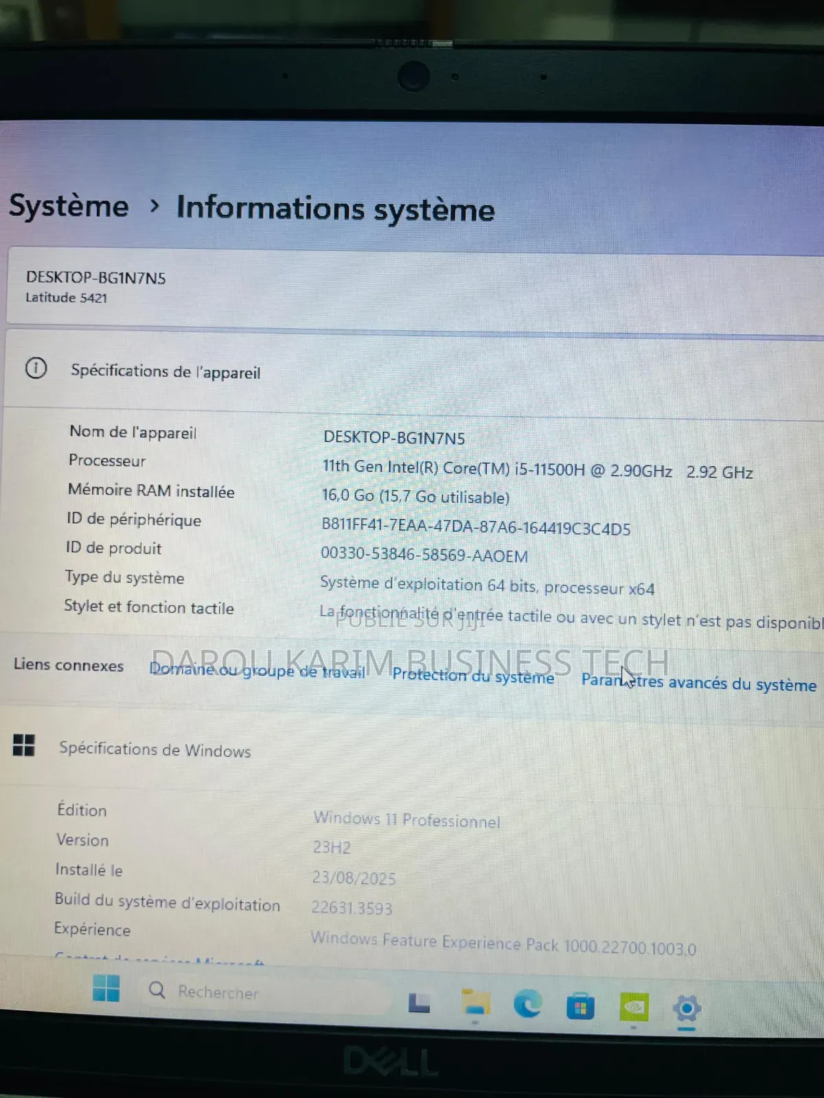 New Ordinateur Portable Dell Latitude 5420 16GB Intel Core I5 SSD 256GB