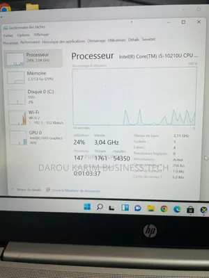 New Ordinateur Portable HP ProBook 440 G7 8GB Intel Core I5 SSD 512GB