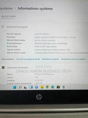 New Ordinateur Portable HP ProBook 440 G7 8GB Intel Core I5 SSD 512GB