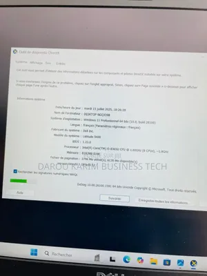 New Ordinateur Portable Dell Latitude 5400 8GB Intel Core I7 SSD 256GB