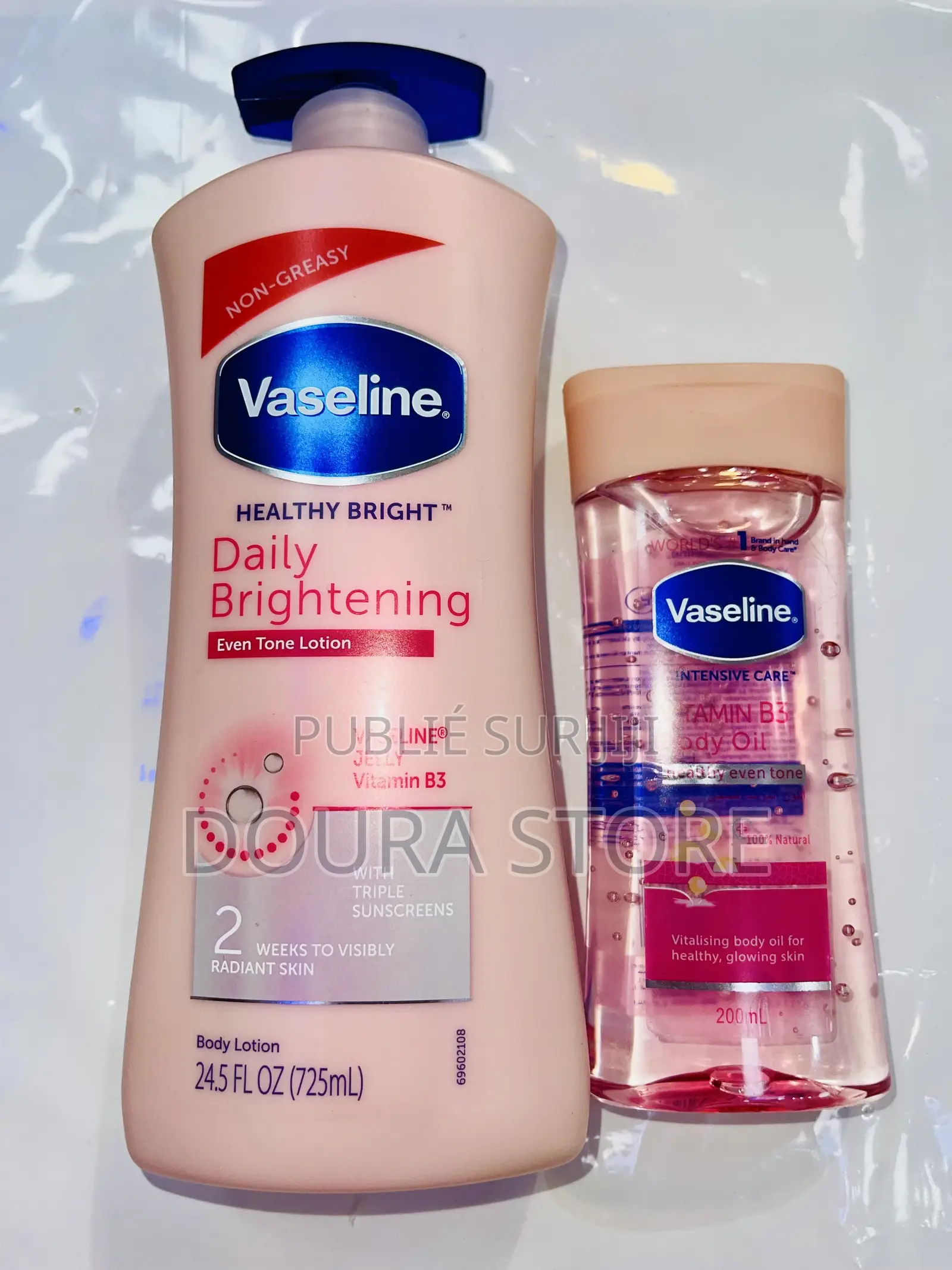 Lait Et Huile Vaseline Rose