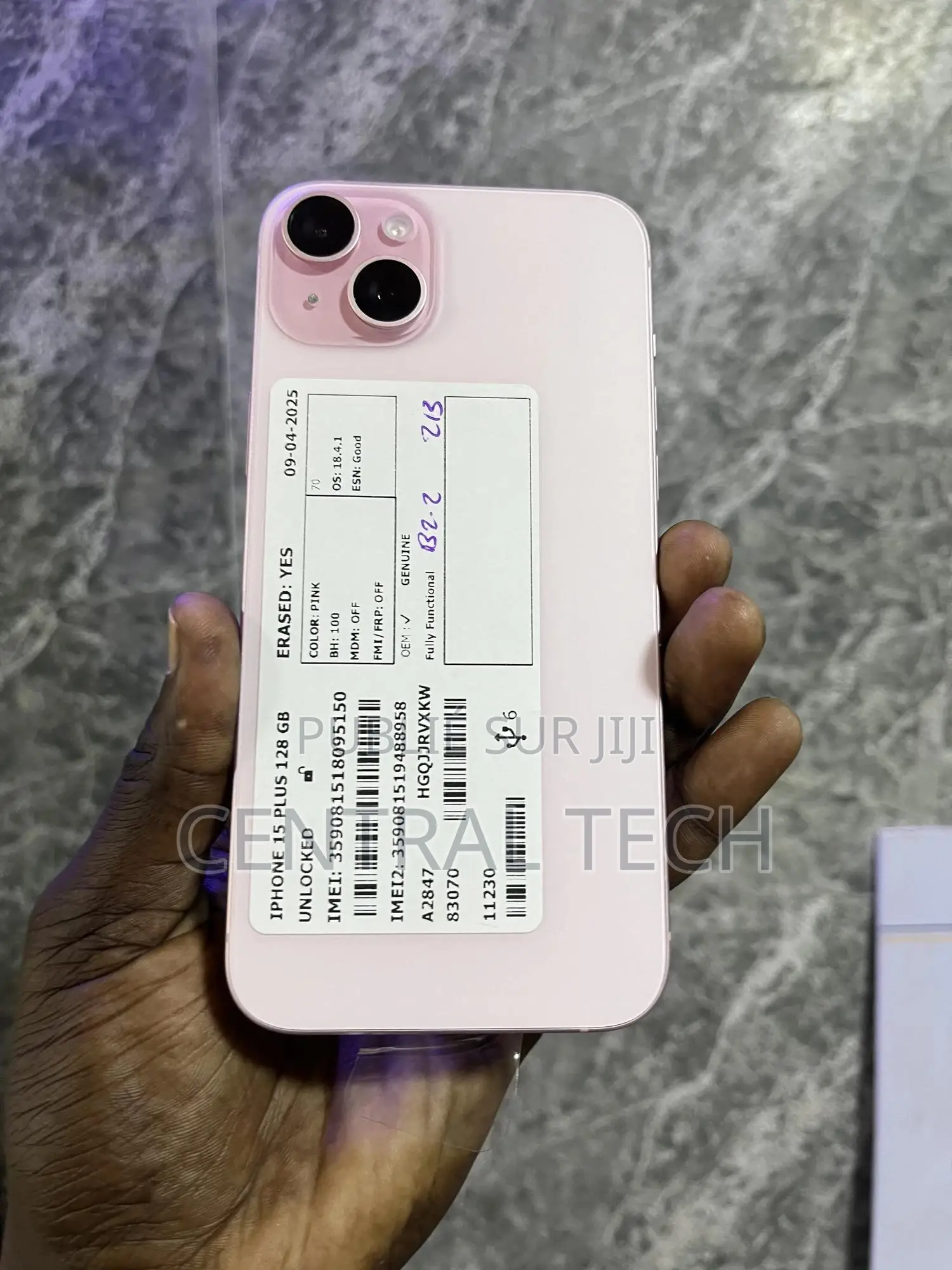New Apple iPhone 15 Plus 128 GB Rose