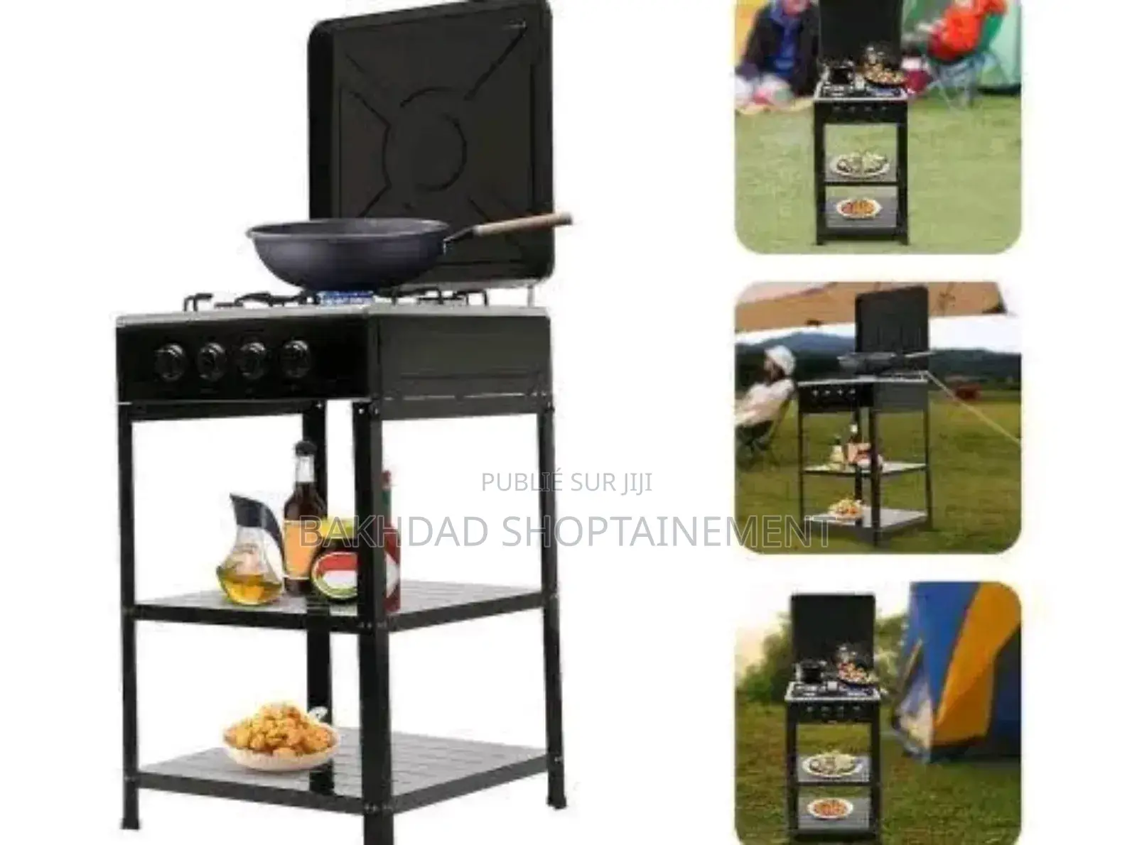 Cuisinière À Gaz 4 Feux – Design Compact Robuste