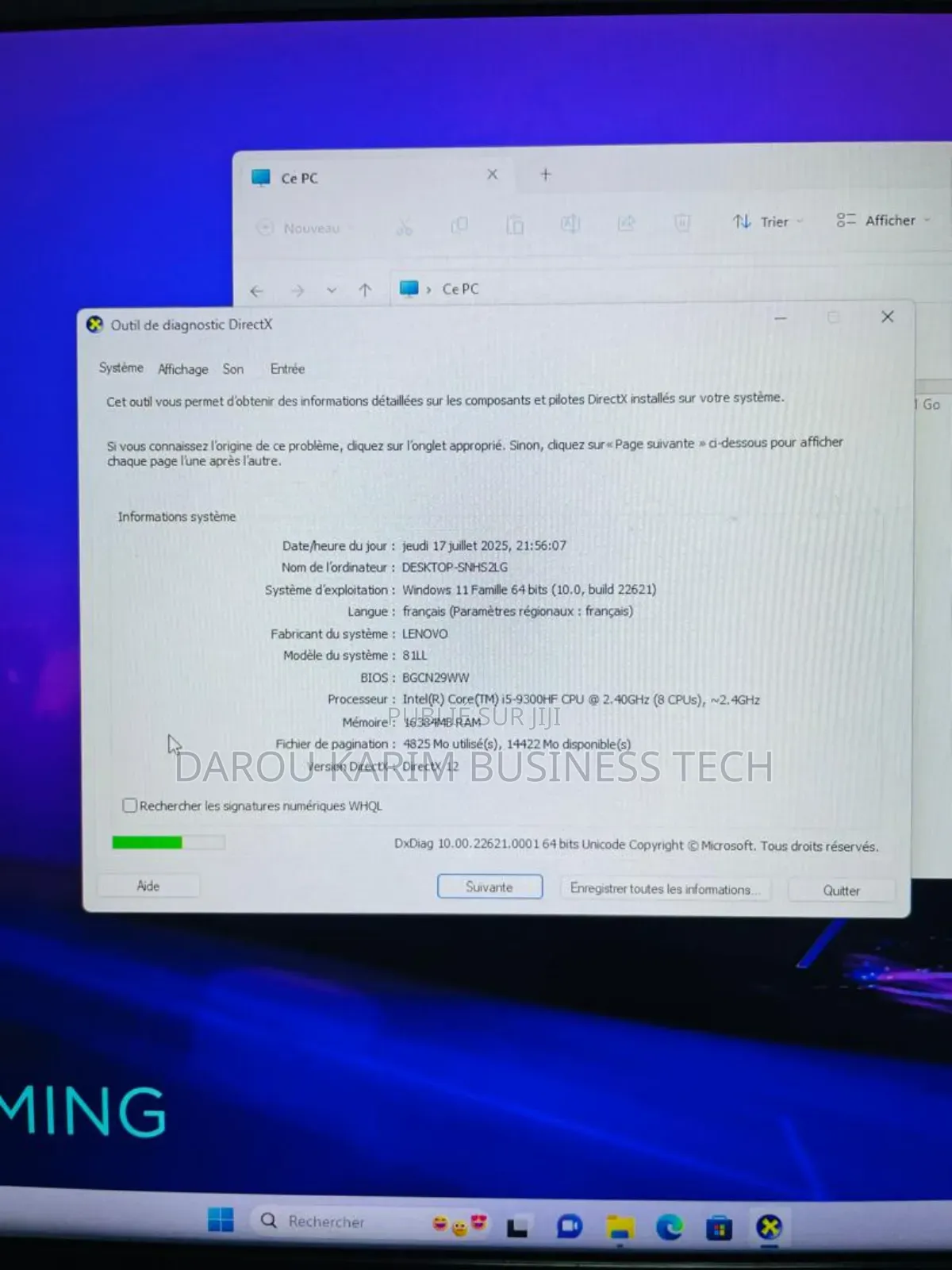New Ordinateur Portable Lenovo IdeaPad L340 16GB Intel Core I5 SSD 1T