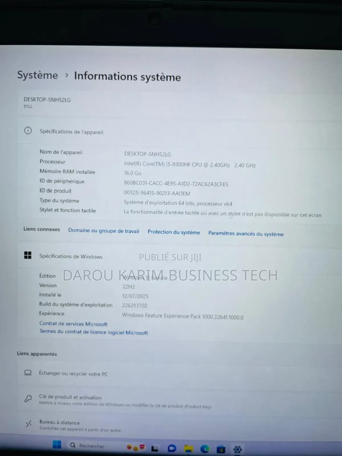 New Ordinateur Portable Lenovo IdeaPad L340 16GB Intel Core I5 SSD 1T