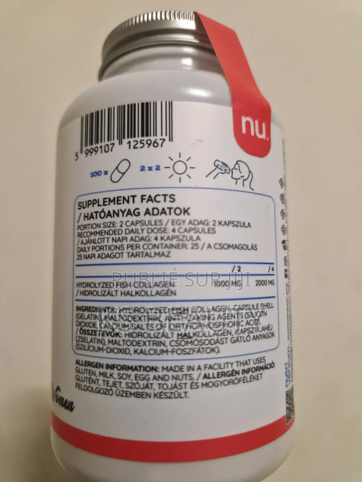 Capsules De Collagène De Poisson