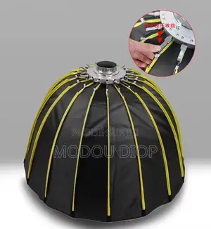 Softbox Parabolique Jaune Noir 120cm