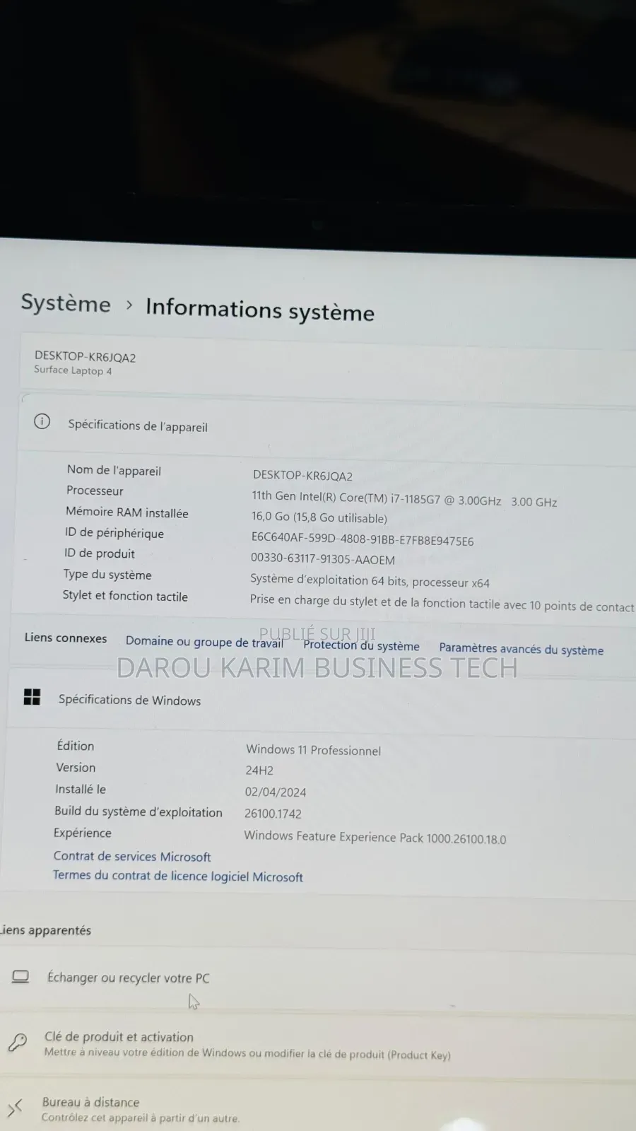 New Microsoft Surface Laptop 4 16GB Intel Core I7 SSD 512GB