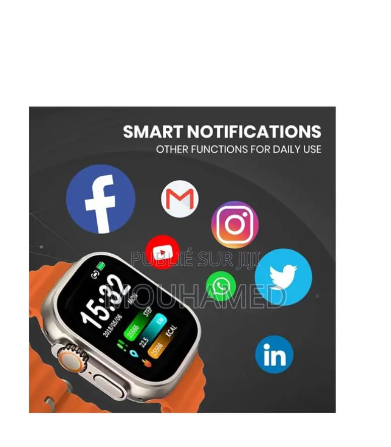 2,2 Pouce Plein Ècran Tactile Montre Intelligente Sports Fitness Tel