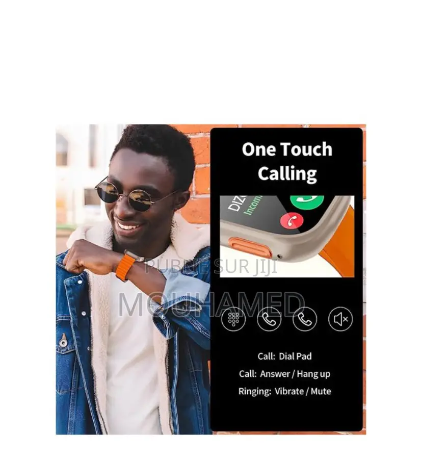 2,2 Pouce Plein Ècran Tactile Montre Intelligente Sports Fitness Tel