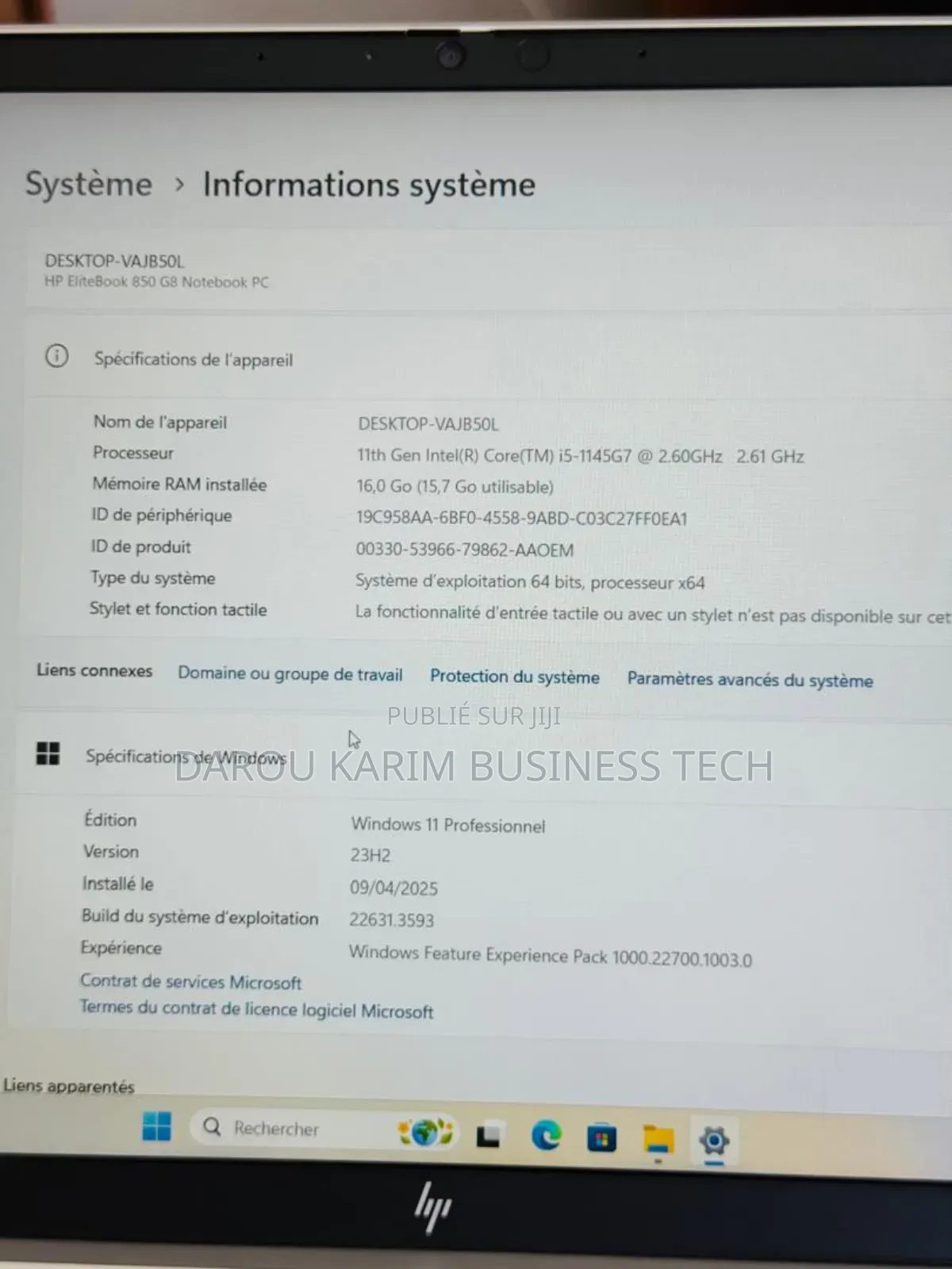 New HP EliteBook 850 G8 16GB Intel Core I5 SSD 512GB