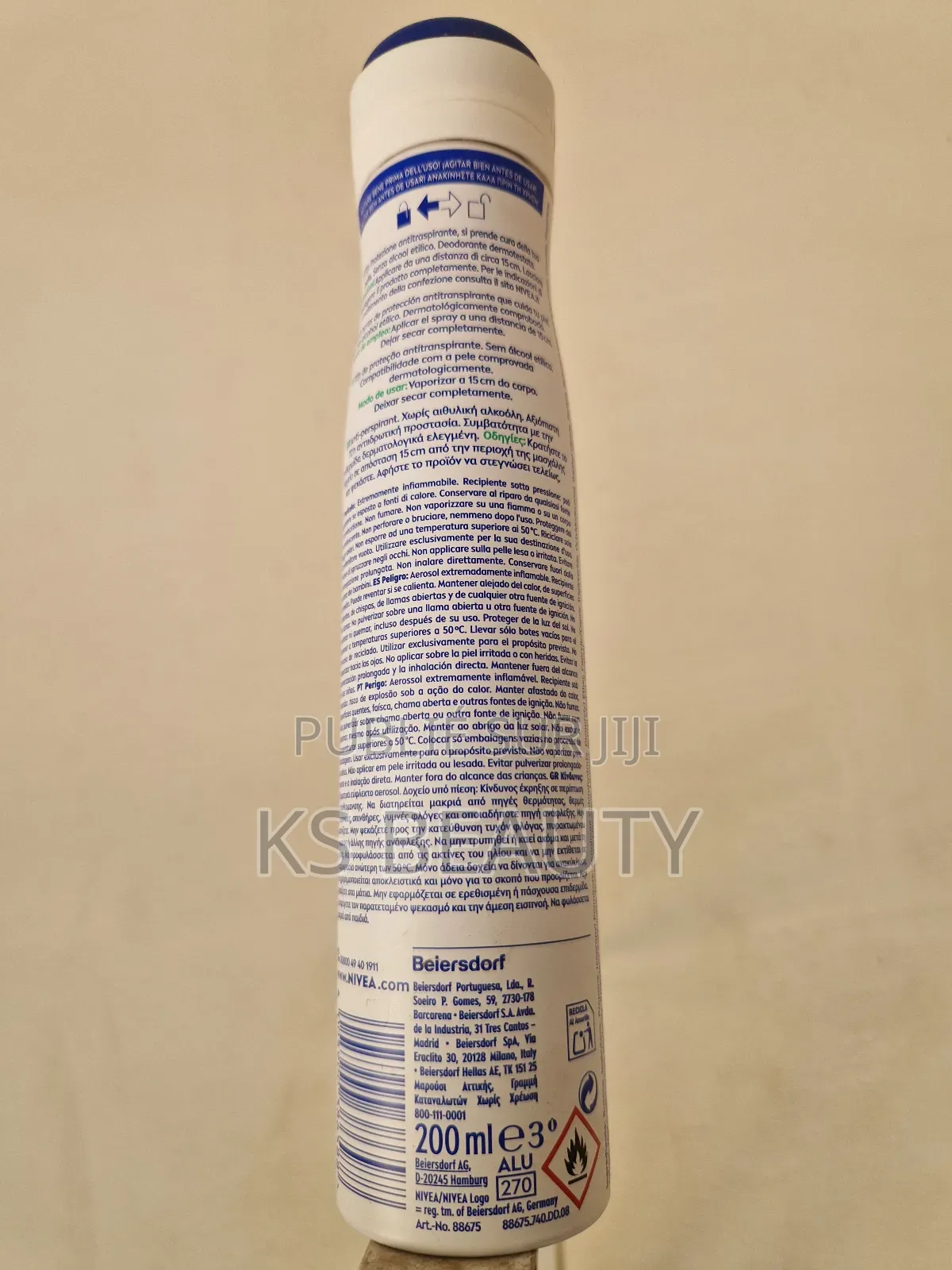 Déodorant Anti-Transpirant Nivea Black White Invisible Active