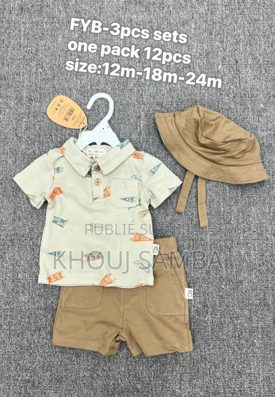 Ensemble 3 Sets Fille Et Garçon