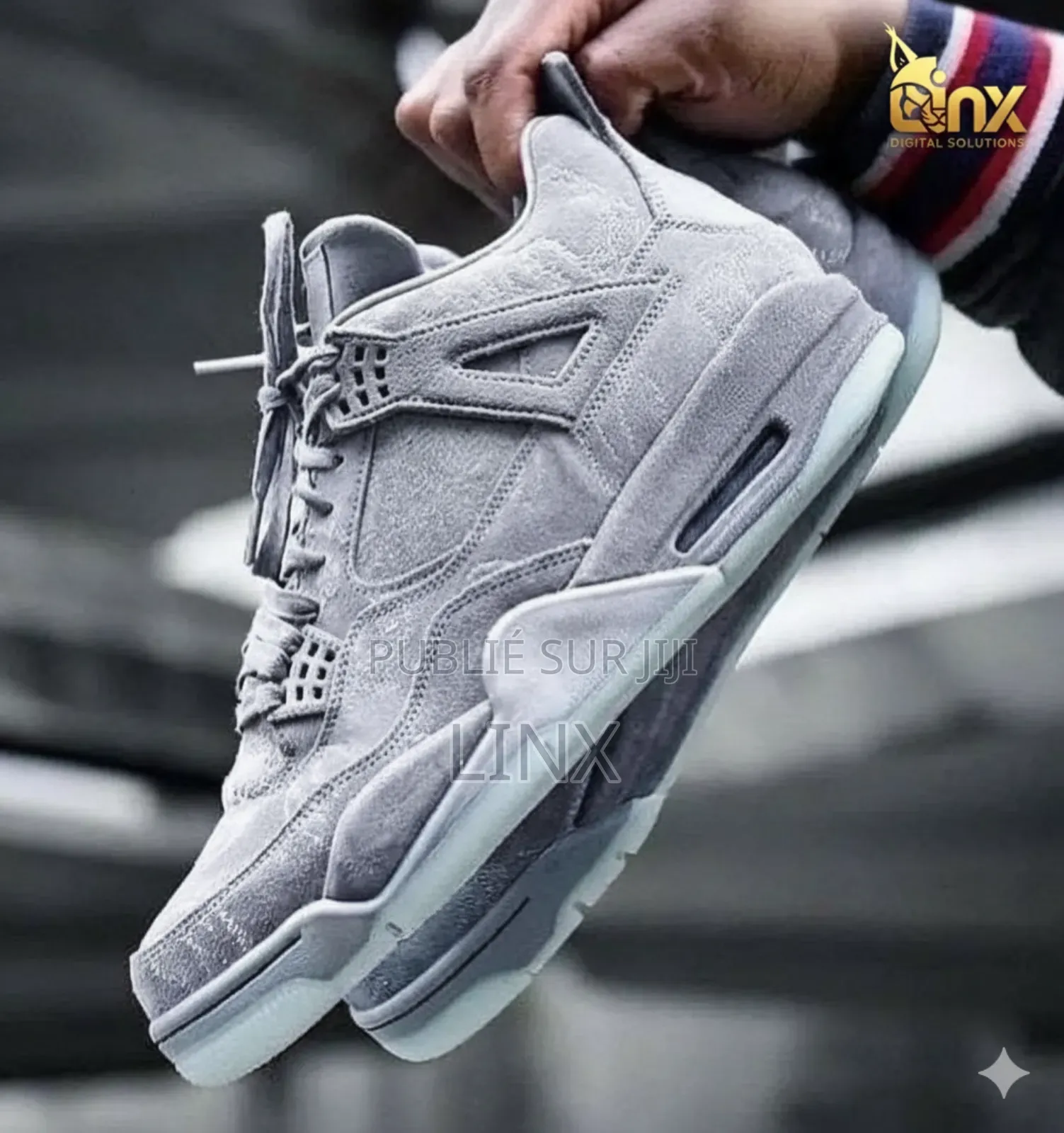 Grey Velvet Basket Air Rétro Disponible